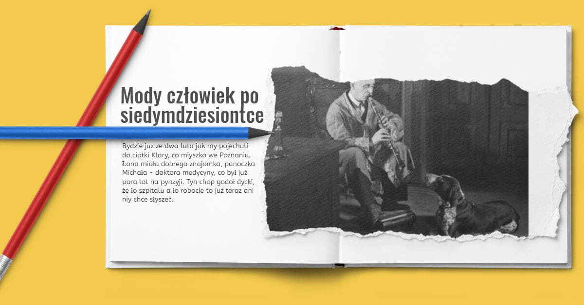Mody człowiek po siedymdziesiontce